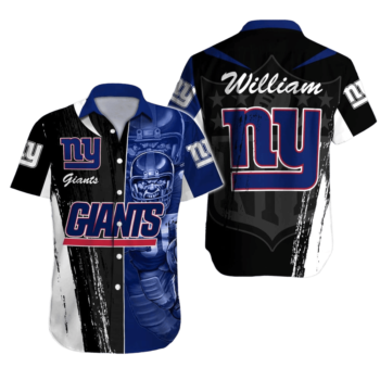 Personalized New York Giants Grit and Glory Hawaiian Shirt