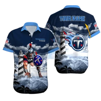 Personalized Tennessee Titans Lighthouse Guardian Hawaiian Shirt