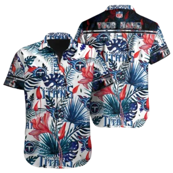Personalized Tennessee Titans Tropical Jungle Hawaiian Shirt