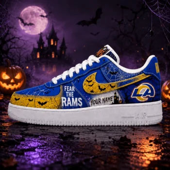 Los Angeles Rams | Premium N.F.L Fear The Team Halloween AF1 Sneakers