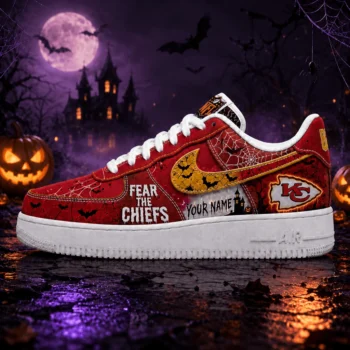 Kansas City Chiefs | Premium N.F.L Fear The Team Halloween AF1 Sneakers