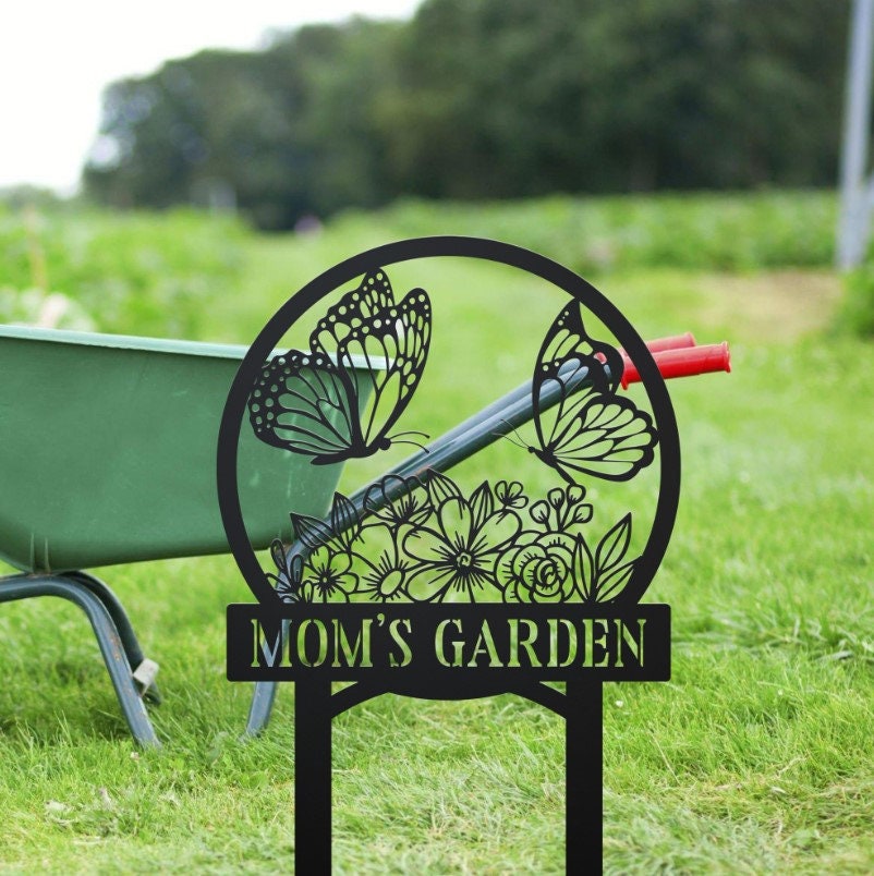 Custom Garden Metal Sign, Personalized Metal Garden Sign, Garden Decor ...